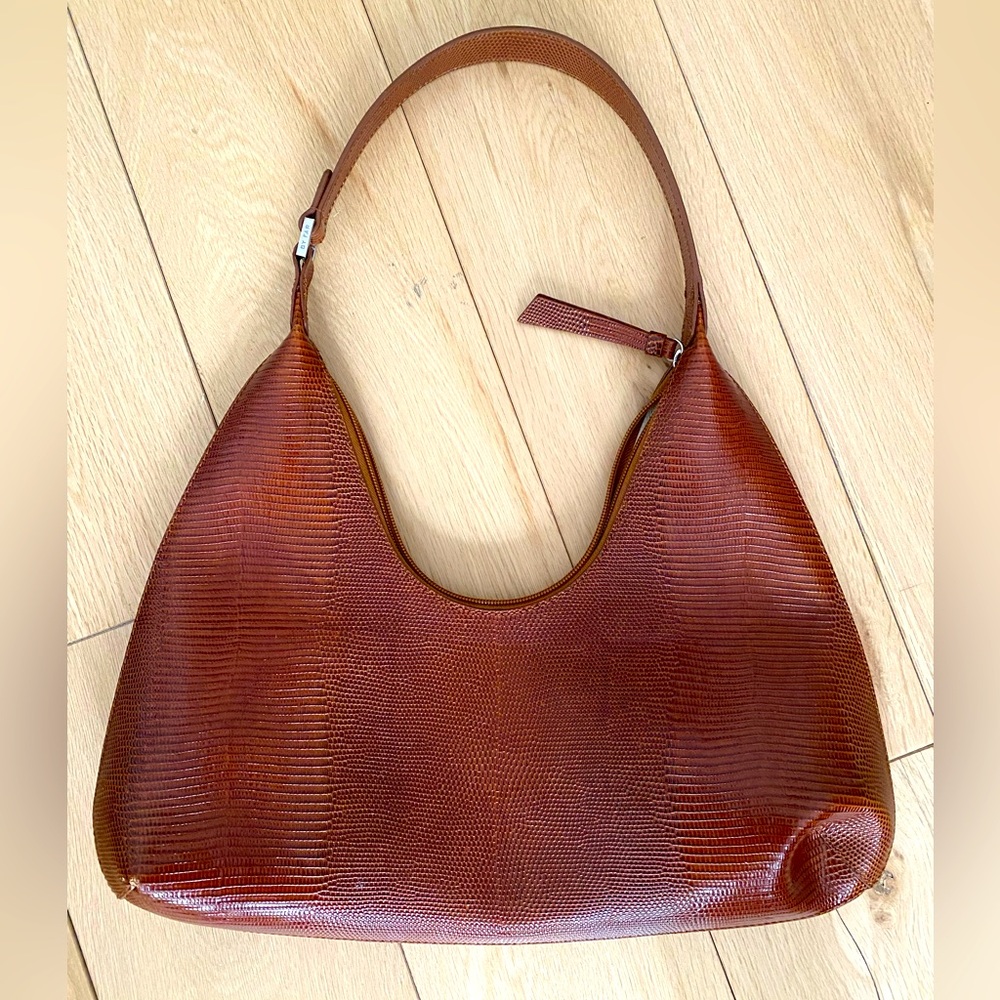 By Far Amber Bag, Brown Snakeskin